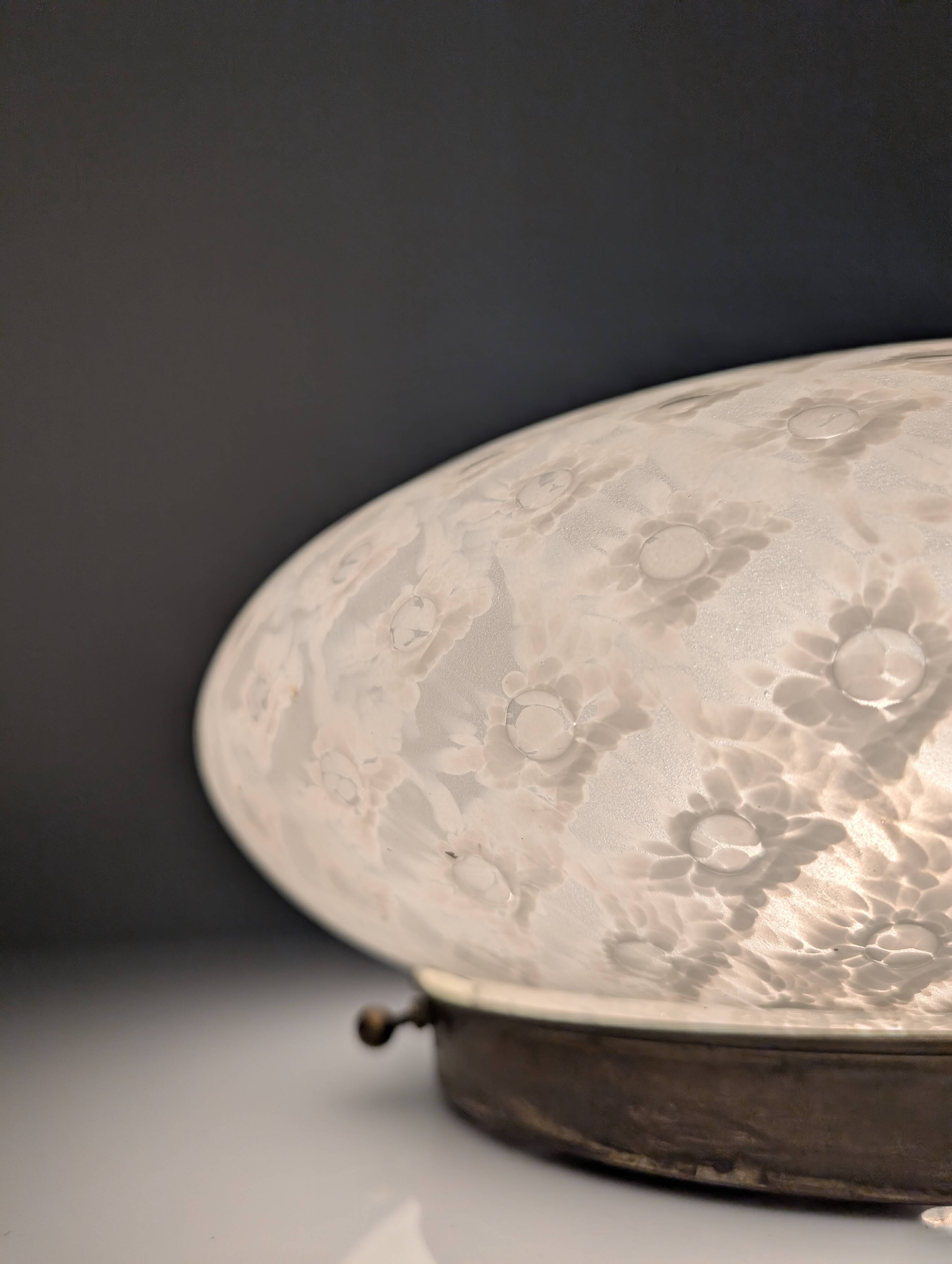 Murano Glass Ceiling Lamp, Italian Design 1960s