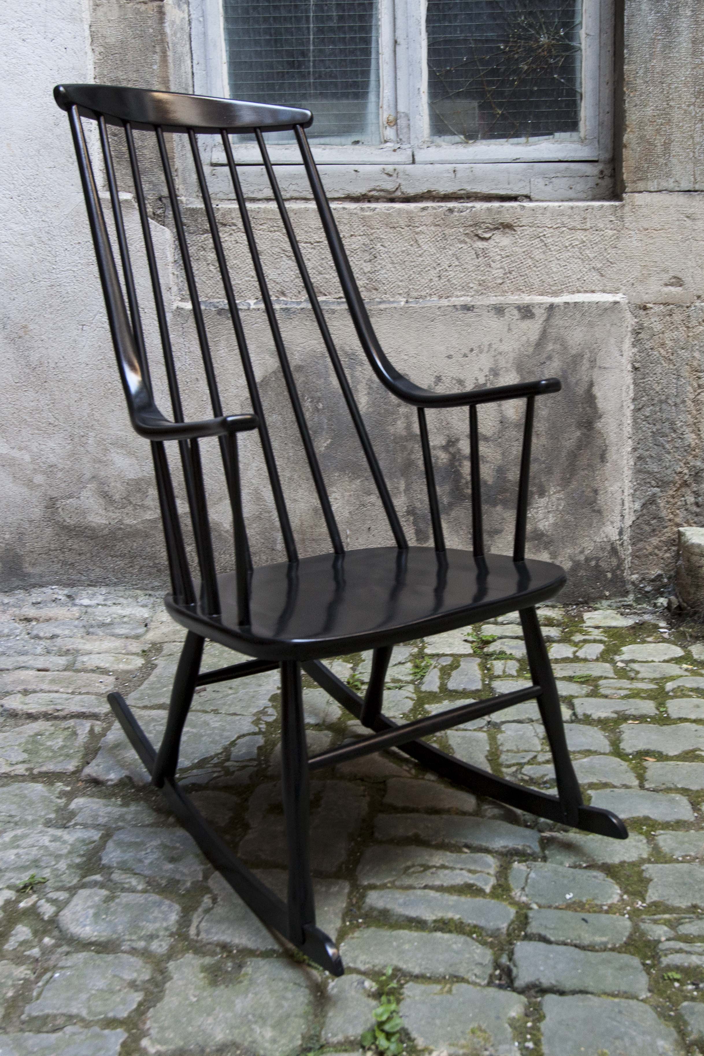 Scandinavian rocking chair by Lena Larsson for Nesto, 1958