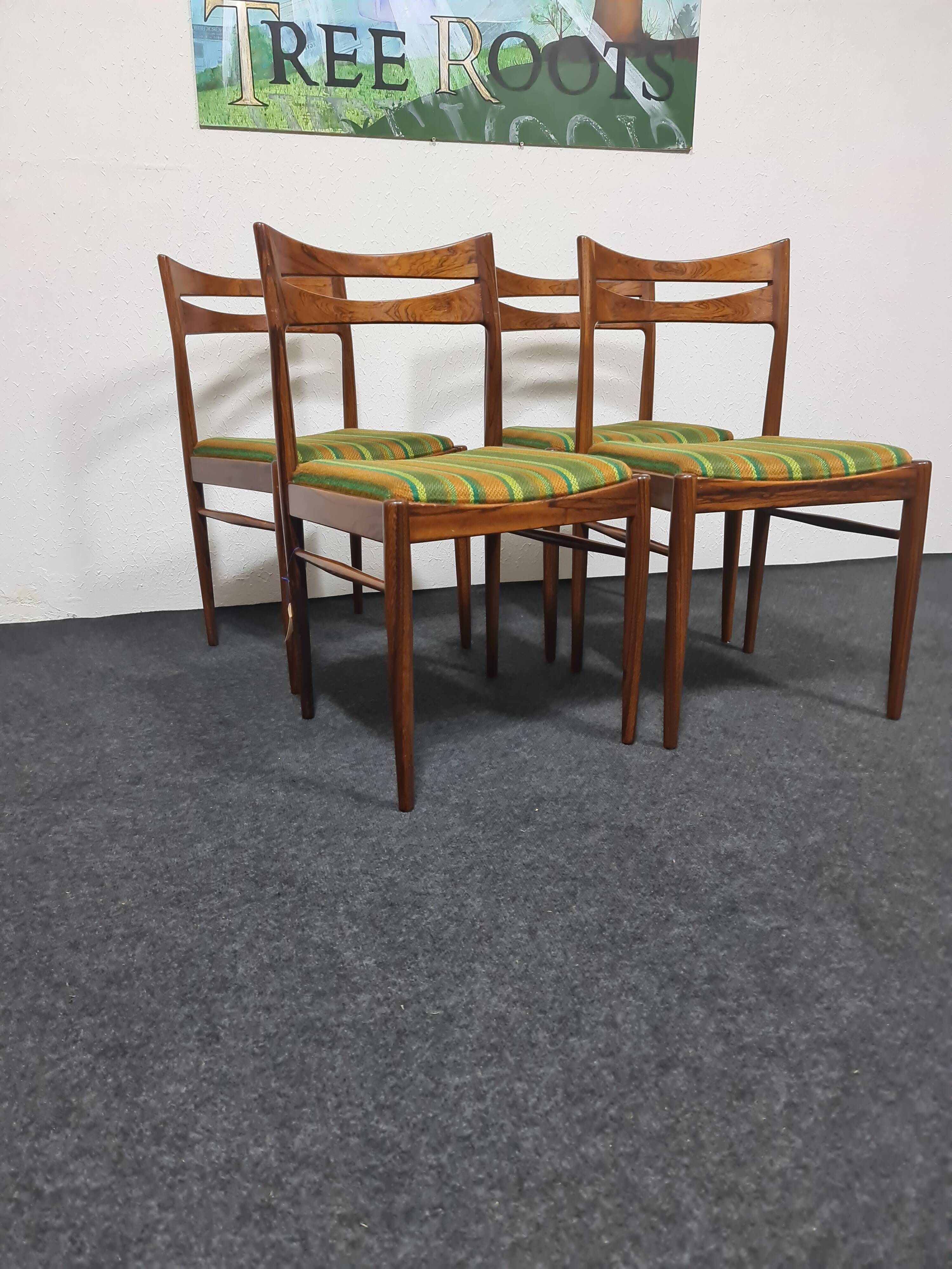 Chaises à manger en palissandre