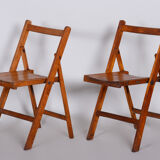 Set of two Mid Century Dining chairs - 1950s Czechia