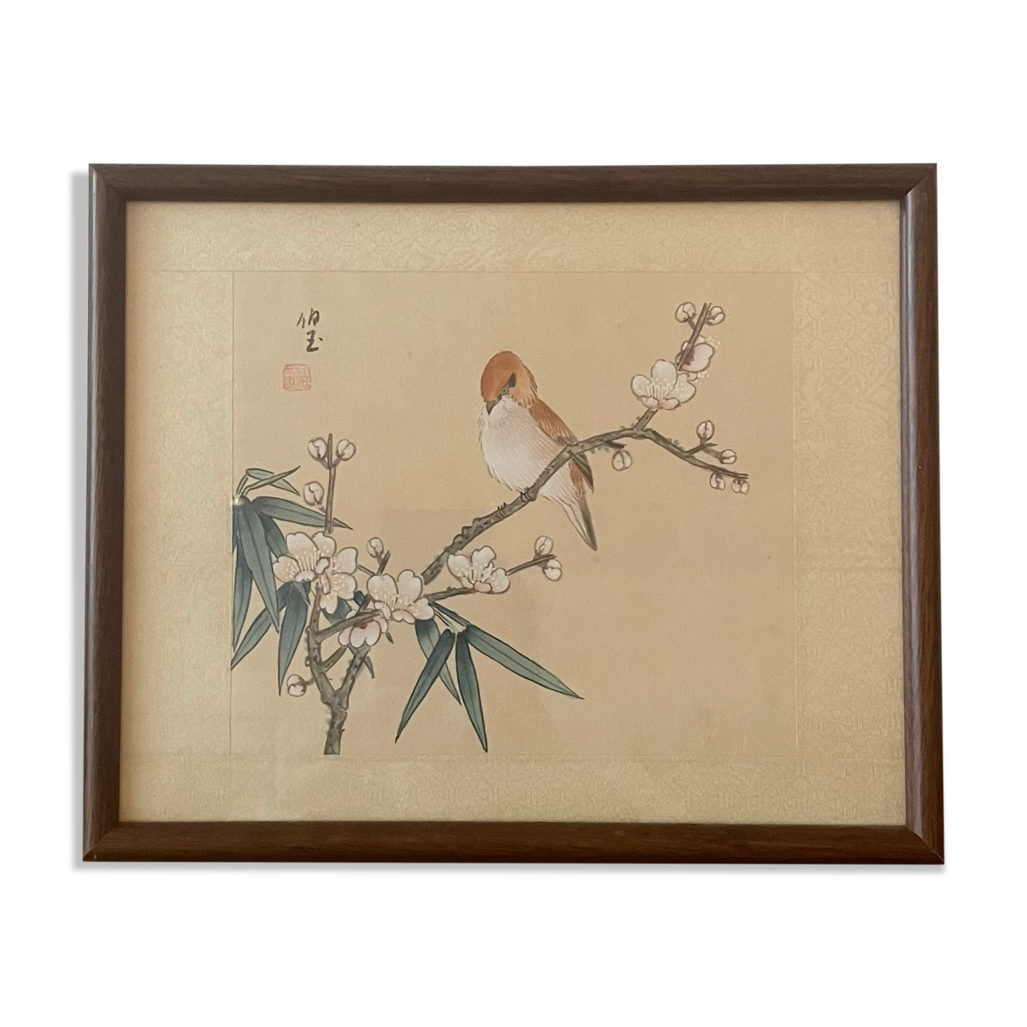 Chinese bird print