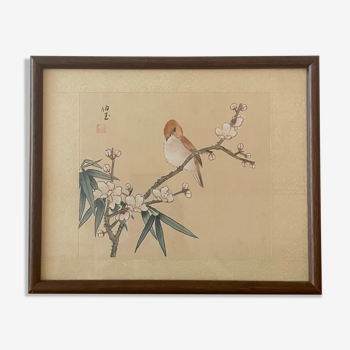 Chinese bird print