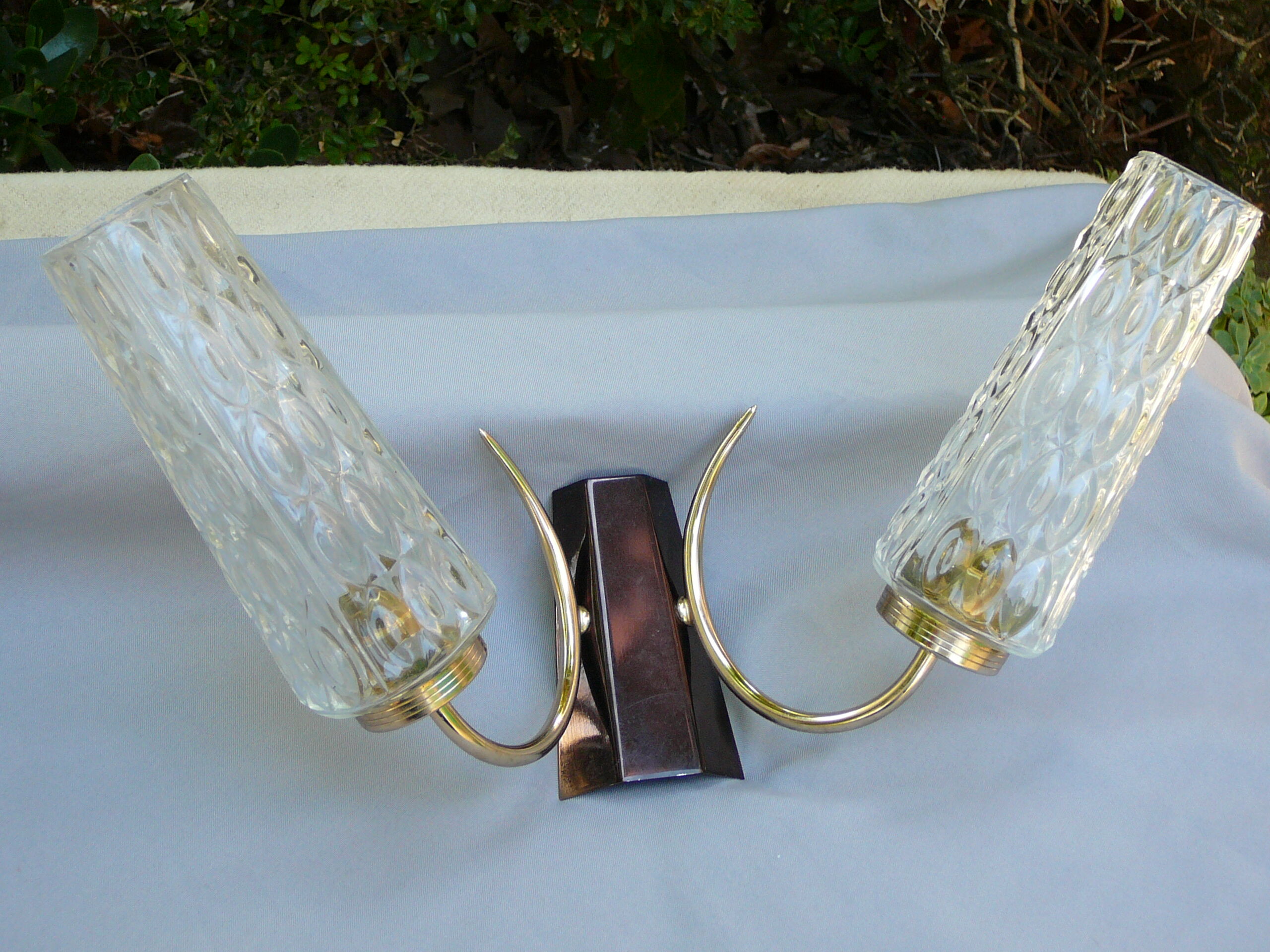 Pair of vintage double sconces