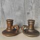 Pair of ceramic candlesticks