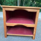 Solid wood and ceramic kitchen shelf