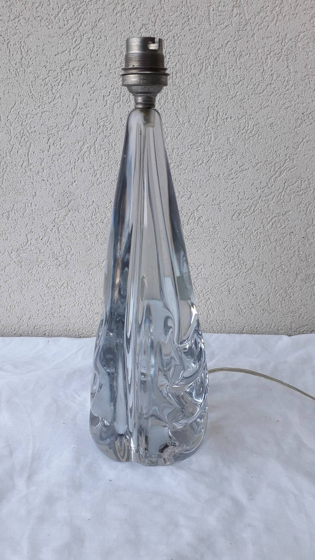 Lamp base in crystal Ile de France