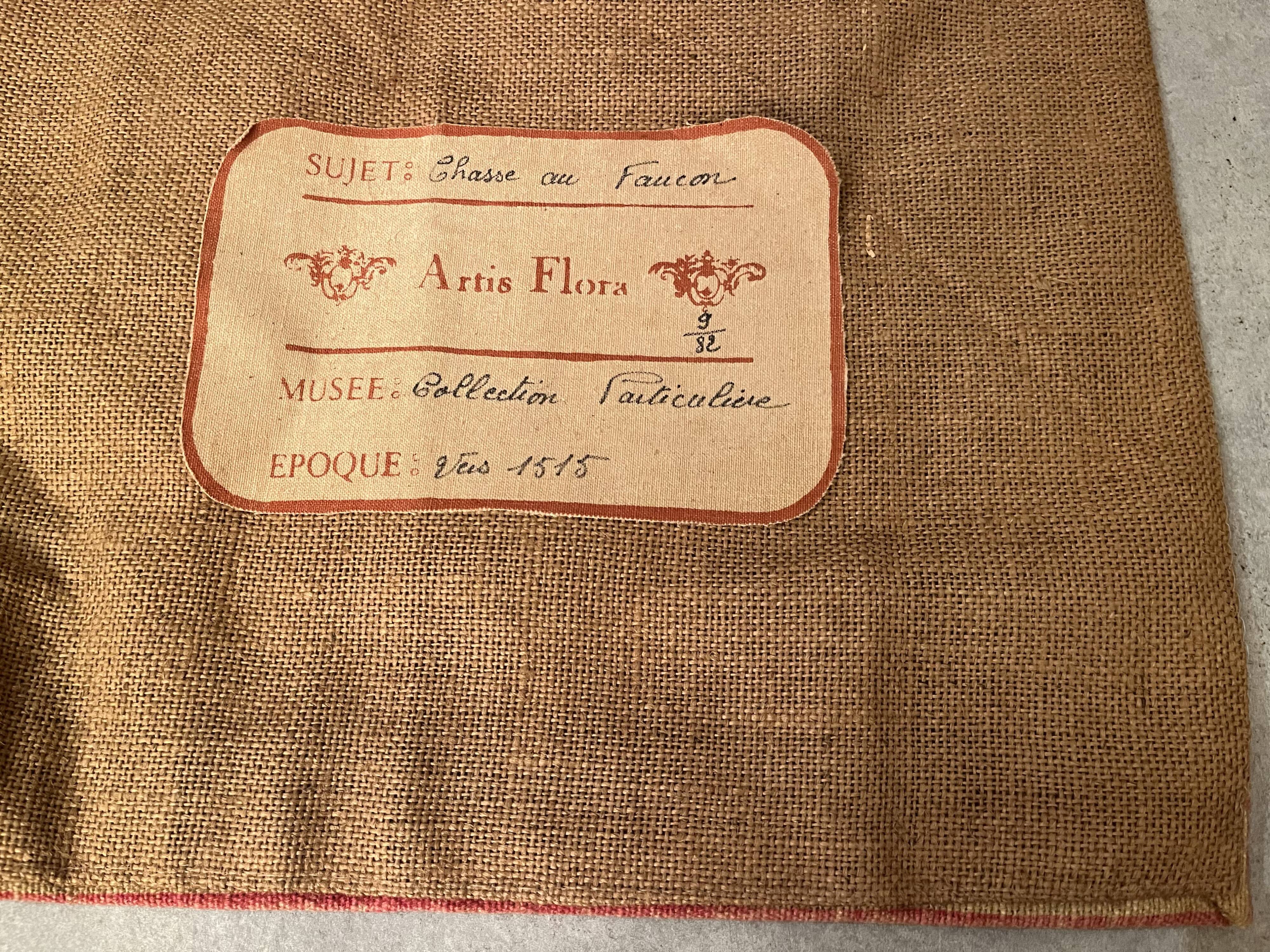 "Falcon Hunting" Wall Hanging Tapestry