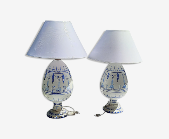 Pair of bedside lamps