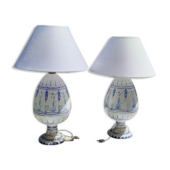 Pair of bedside lamps