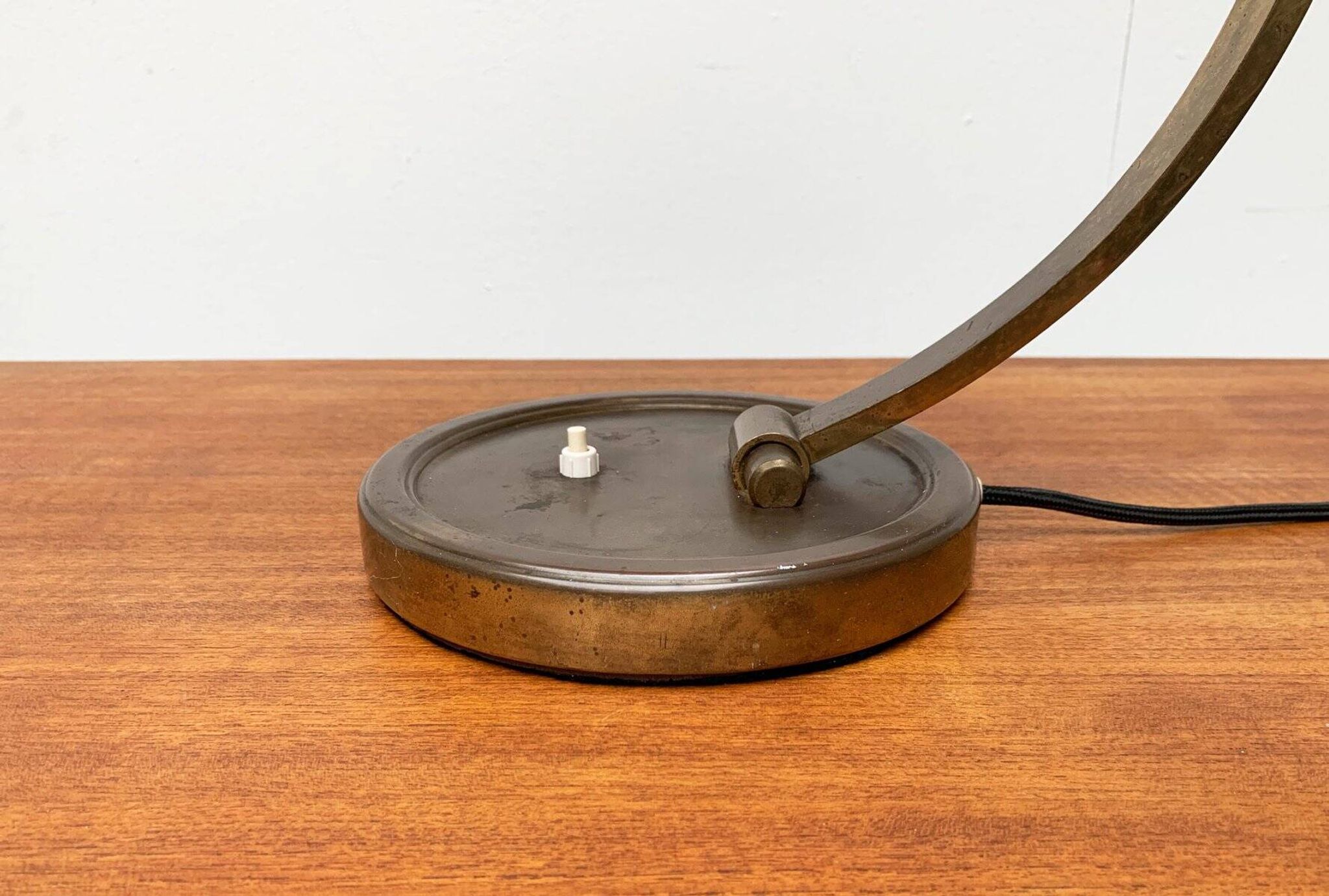 Mid-Century German Brass Table Lamp by Gecos Cosack