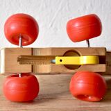 Little Snoopy - old Fisher-Price toy - small wooden dog to drag around - first edition: 1965