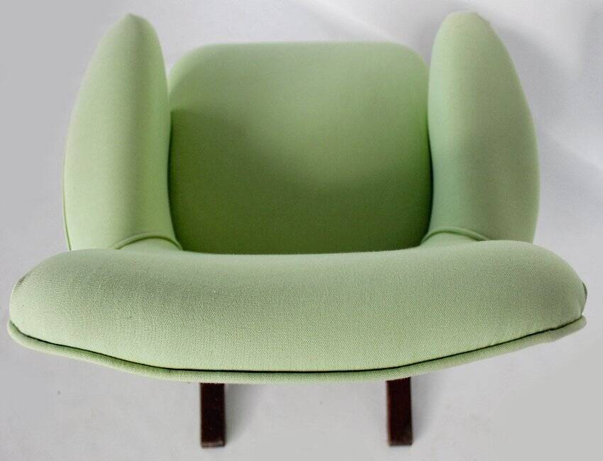 Mid-Century Green Armchair by Tecno, Italy