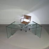 President Desk Galotti & Radice 1970s marked  President desk 172 x 80 x h 74 cm  Without damage or c
