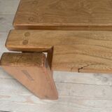 Vintage solid elm coffee table