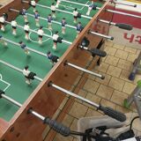 Old table football wood chrome vintage