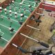 Old table football wood chrome vintage