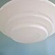 Bauhaus XXL suspension in white opaline, 1930s