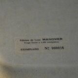 Large leather and fiberglass tray Manufacture Manover