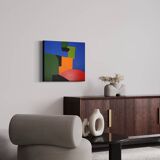 Colorful contemporary abstract on canvas