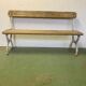 19th century patinated iron cast iron garden bench