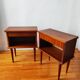 Pair of Scandinavian style bedside tables from the 1970s