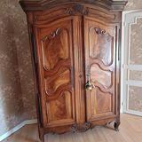 Armoire mariage charolaise massif d'époque