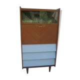 Secrétaire commode vitrine à pieds fuselés