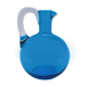 Blue blown glass pitcher