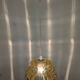 Amber crystal pendant lamp from the 60s/70s