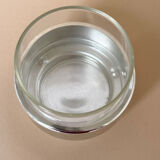 Vintage Modernist Set Of 6 Glass Coffee/Tea Cups With Ceramic Teapot