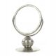 Art deco mirror, nickel-plated brass, Poland, 1950s
