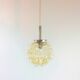 Mid Century Modern Amber Bubble Glass Pendant or Ceiling Light by Helena Tynell for Limburg, Germany