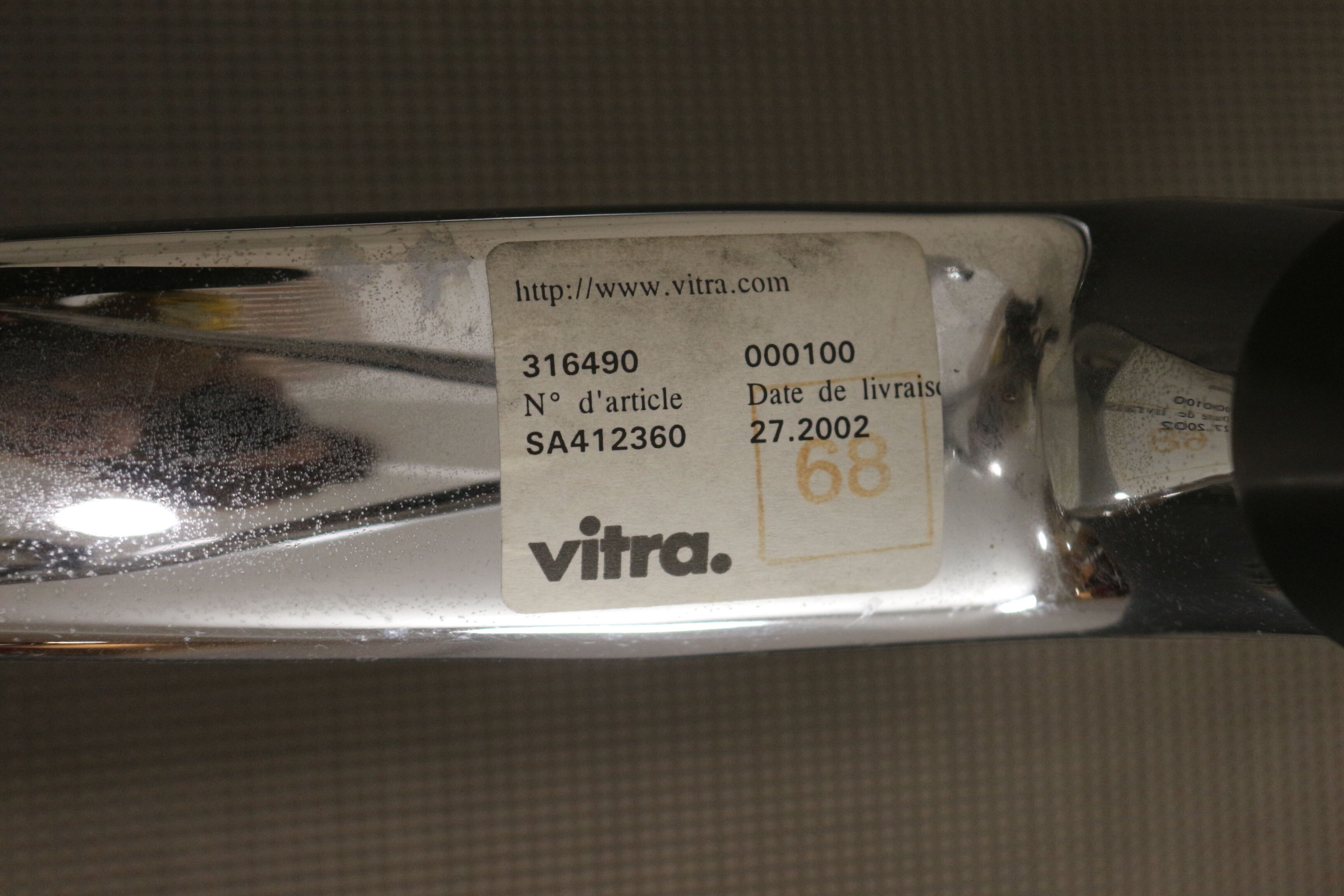 Set of 8 Charles and Ray Eames armchairs by Vitra model EA 117