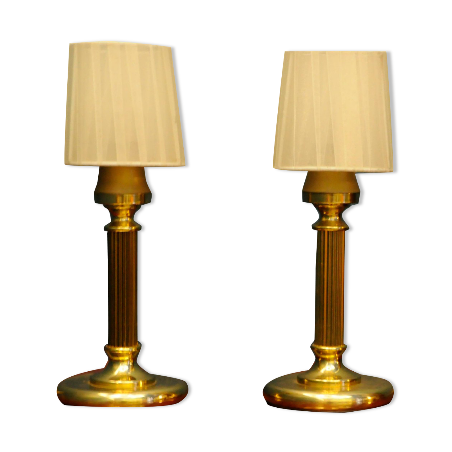 Two Hollywood Regency Lamps, Italy Massive