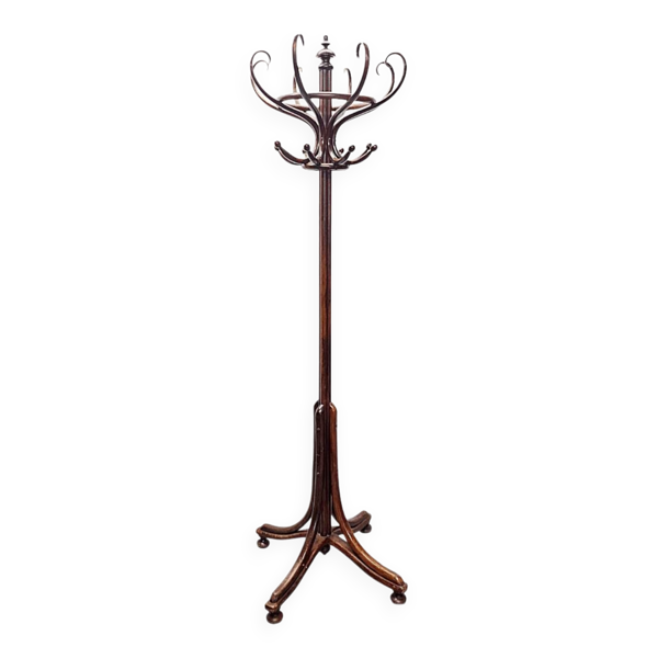 Porte-manteau debout Art Déco style Thonet, années 1920/30.