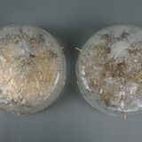 Set of 2 ceiling lights in glazed glass Kaiser Leuchten