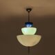 Rare 1980s Memphis style Murano glass chandelier / pendant lamp - Tre