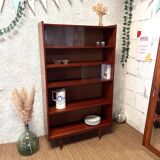 Vintage display cabinet bookcase shelf