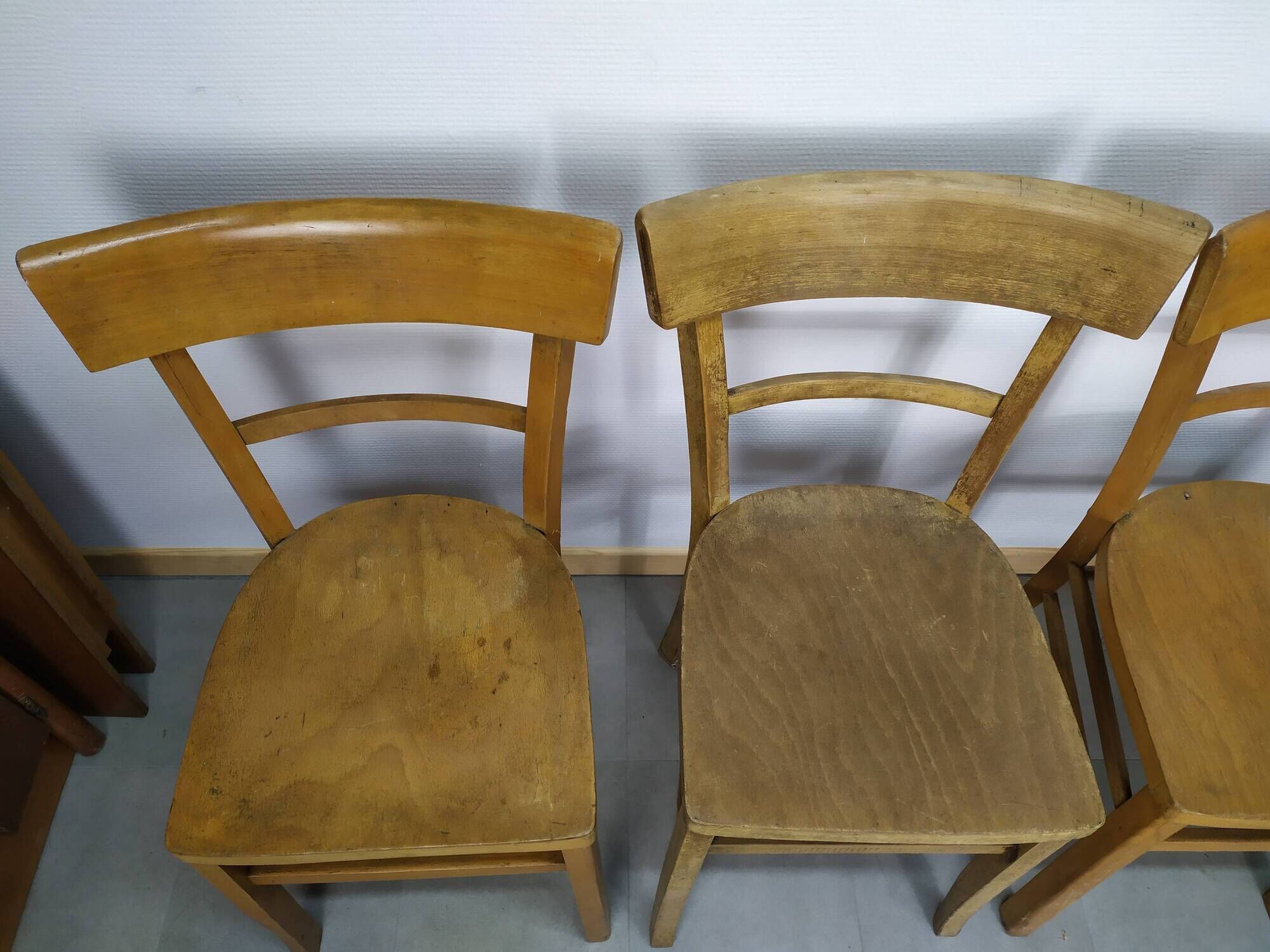 Lot of 4 Luterma Wood Bistrot Chair - year 50 - 60