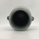 Vase gris forme HU céramique craquelée Chine