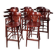 Set of 8 high bistro stools
