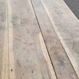 Rustic farm table in old patinated solid oak - 1900s
