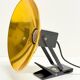 "LITA" Metal Wall Lamp Clamp Lamp with Gold Reflector Vintage 70's