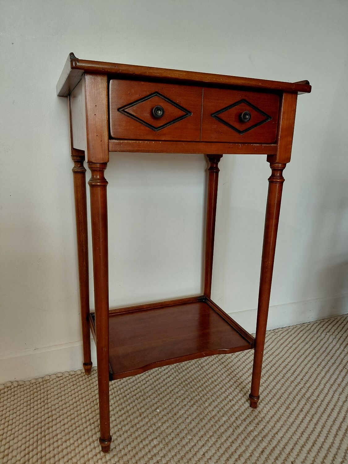 Small vintage wooden console - 1 drawer - family home
