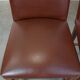 Set of 4 English style dining chairs in cognac-colored leather