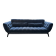 Roche bobois parcours sofa 2pl 1/2 blue velvet fabric