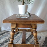 Country coffee table western vintage oak