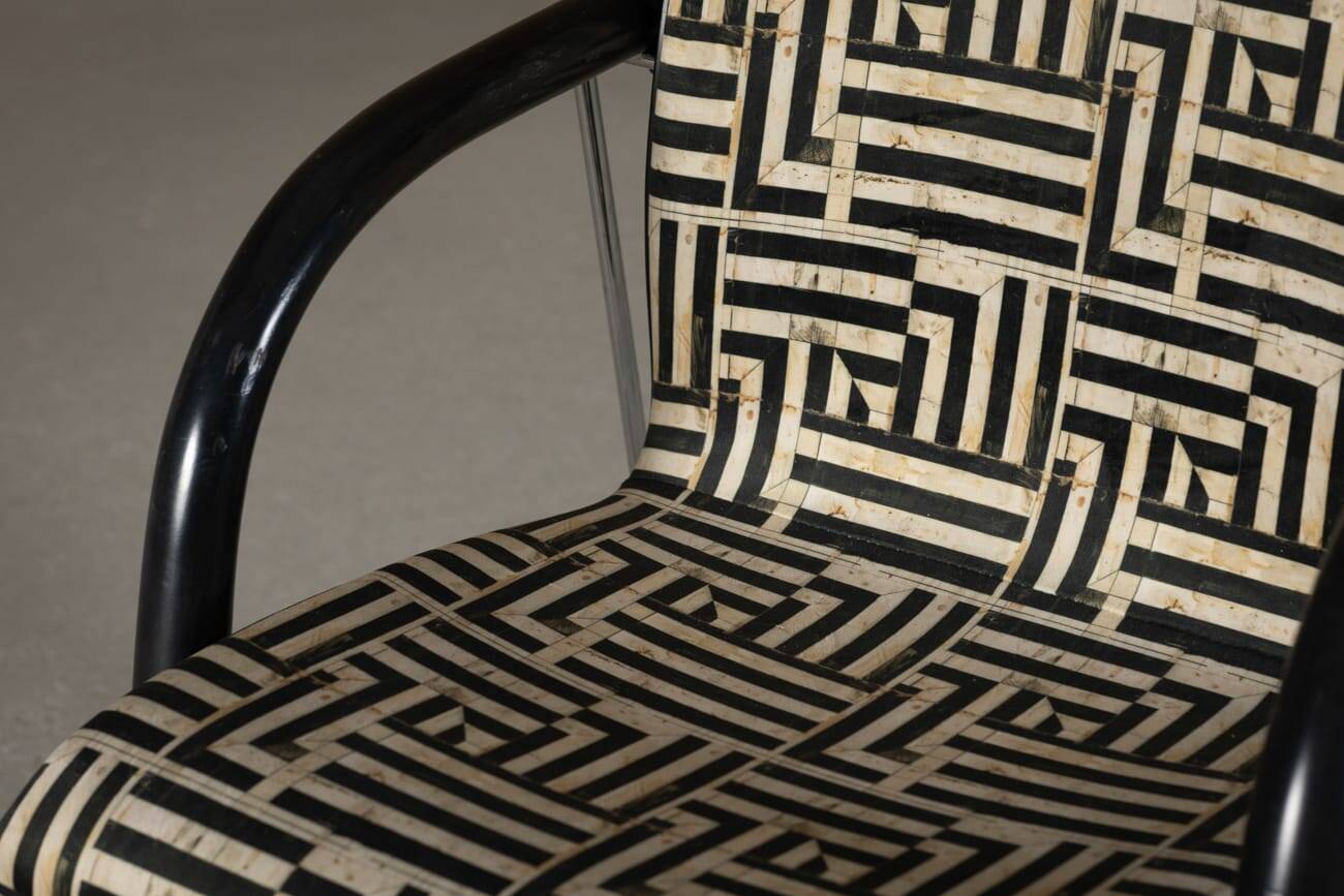 Vintage A 320 Armchair by Wulf Schneider & Ulrich Boehme for Thonet 1980’s in Myth Velvet (set of 4)