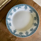 Old dessert service, compotier flat plates iron Prima Saint Amand