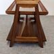 Table d'appoint porte-revues Art déco en noyer, France vers 1930